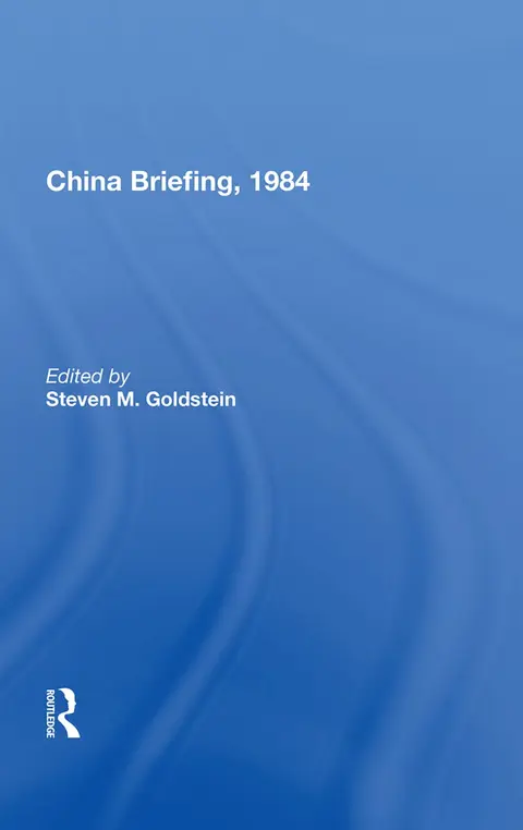 Cover of China Briefing, 1984