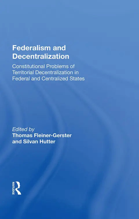 Cover of Federalism and Decentralization