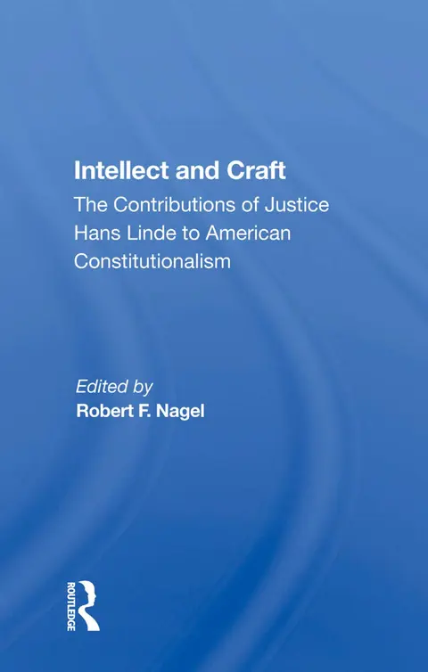 Cover of Intellect and Craft