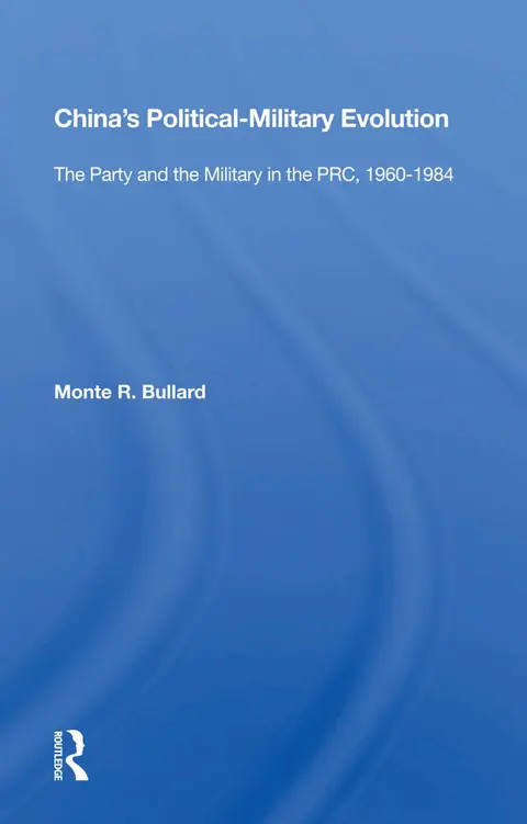 Cover of China's Political/military Evolution
