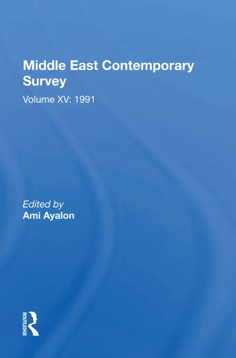 Cover of Middle East Contemporary Survey