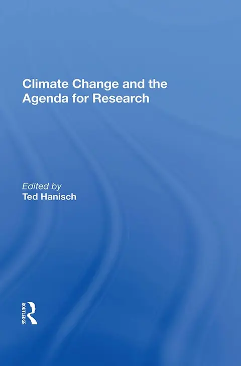Cover of Climate Change and the Agenda for Research