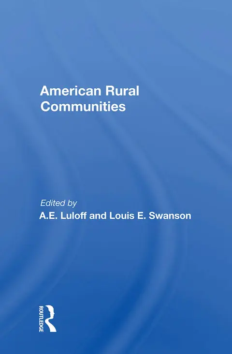 Cover of American Rural Communities