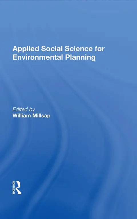 Cover of Applied Social Science for Environmental Planning