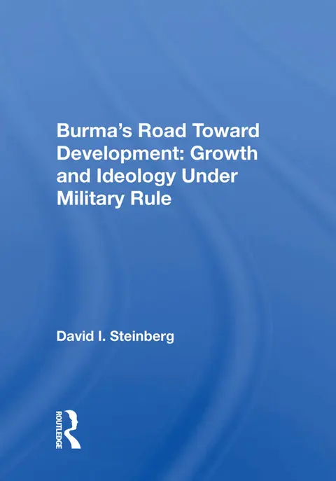 Cover of Burma's Road Toward Development