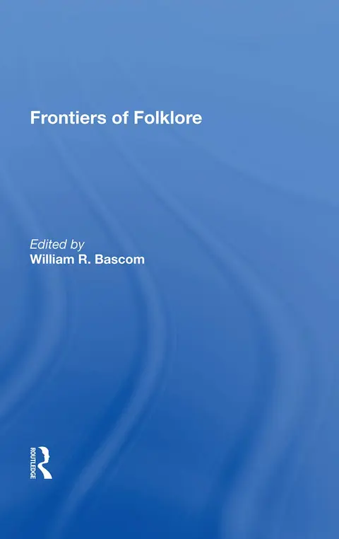 Cover of Frontiers of Folklore