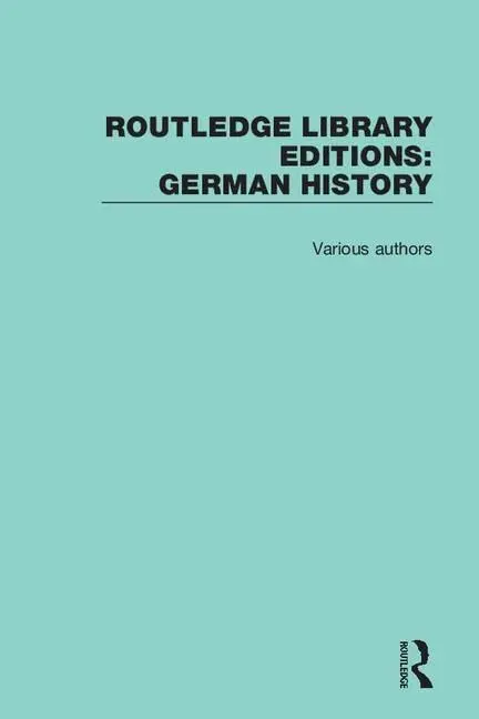 Cover of Routledge Library Editions