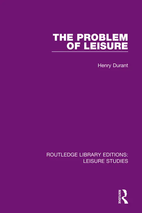 Cover of The Problem of Leisure