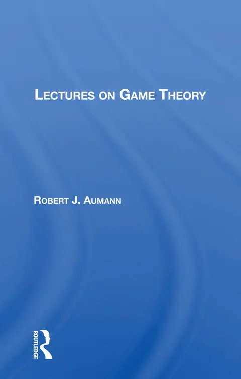 Cover of Lectures on Game Theory