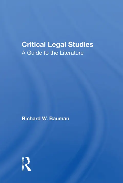 Cover of Critical Legal Studies