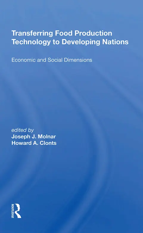 Cover of Transferring Food Production Technology to Developing Nations