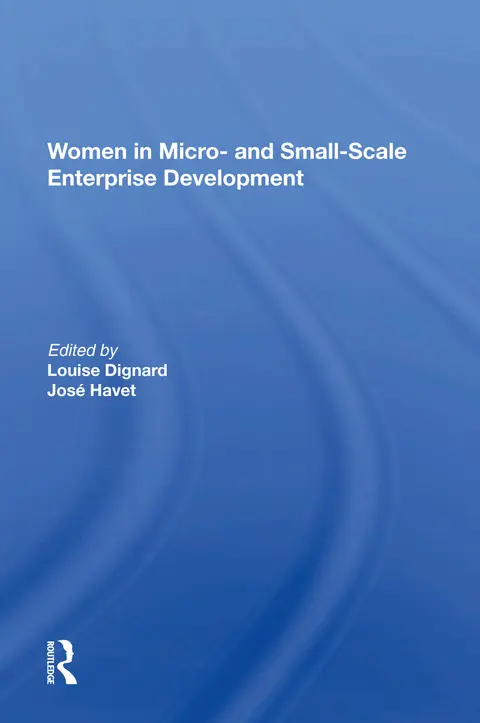 Cover of Women in Micro and Small-scale Enterprise Development