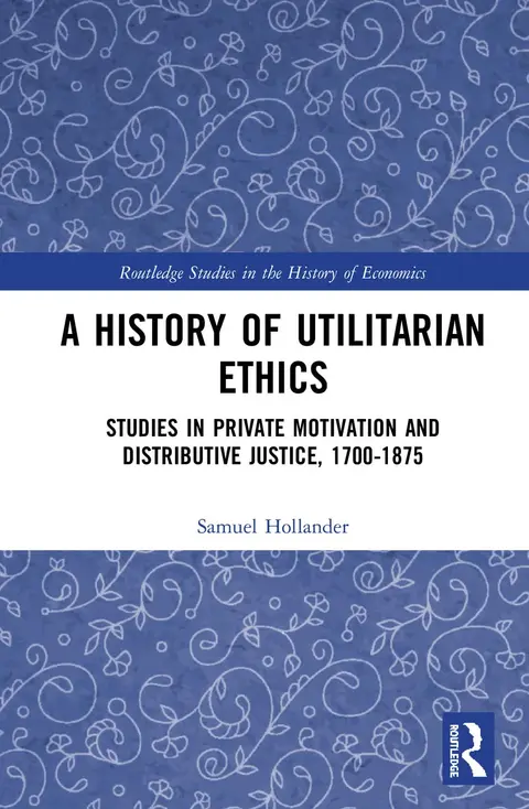 Cover of A History of Utilitarian Ethics