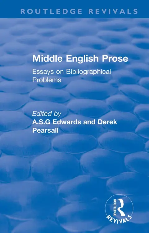 Cover of Middle English Prose