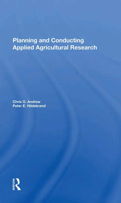 Cover of Planning and Conducting Applied Agricultural Research