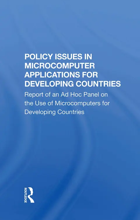 Cover of Policy Issues in Microcomputer Applications for Developing Countries