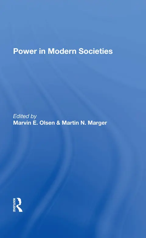 Cover of Power in Modern Societies