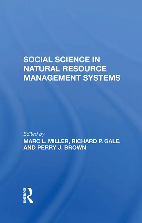 Cover of Social Science in Natural Resource Management Systems