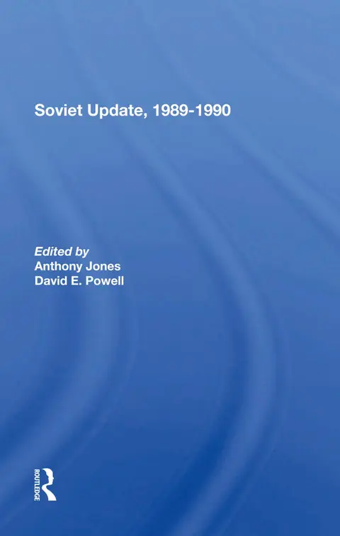 Cover of Soviet Update, 19891990