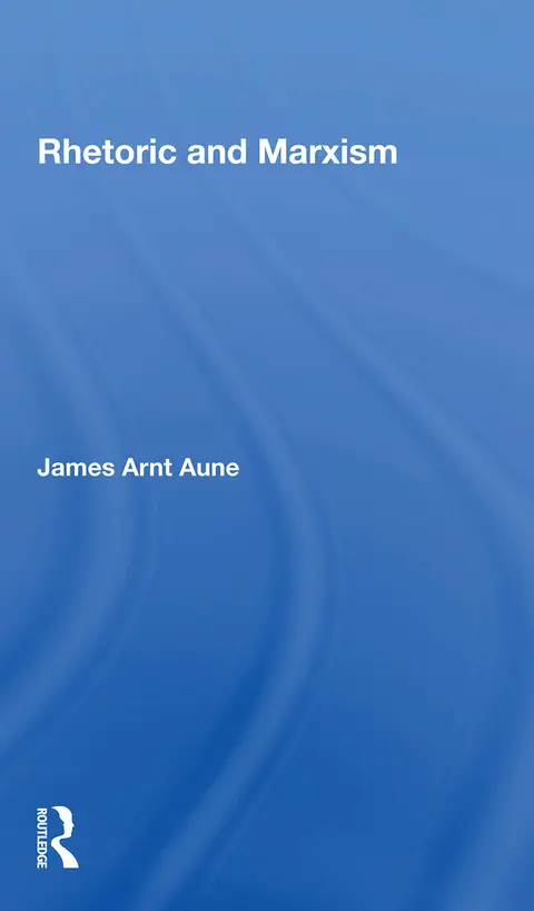 Cover of Rhetoric and Marxism