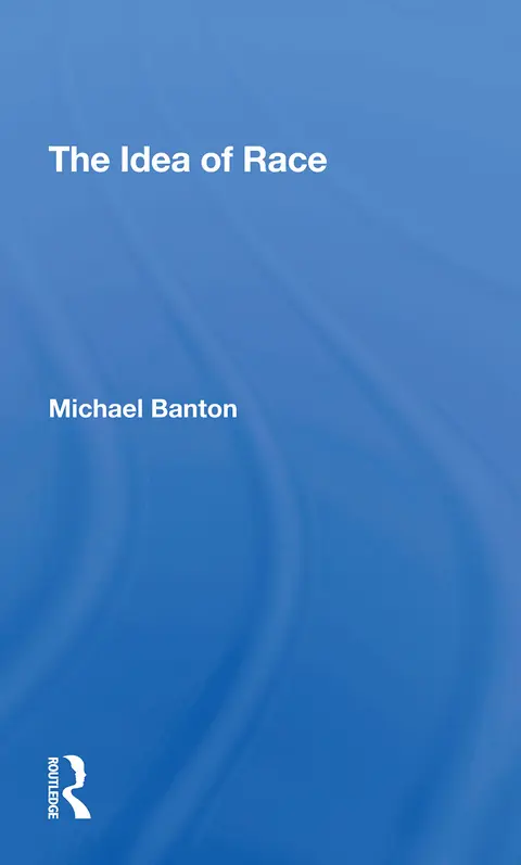 Cover of The Idea of Race