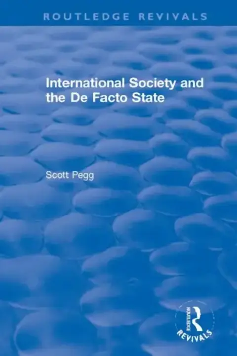 Cover of International Society and the de Facto State
