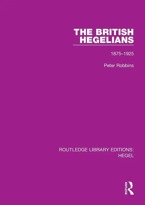 Cover of The British Hegelians