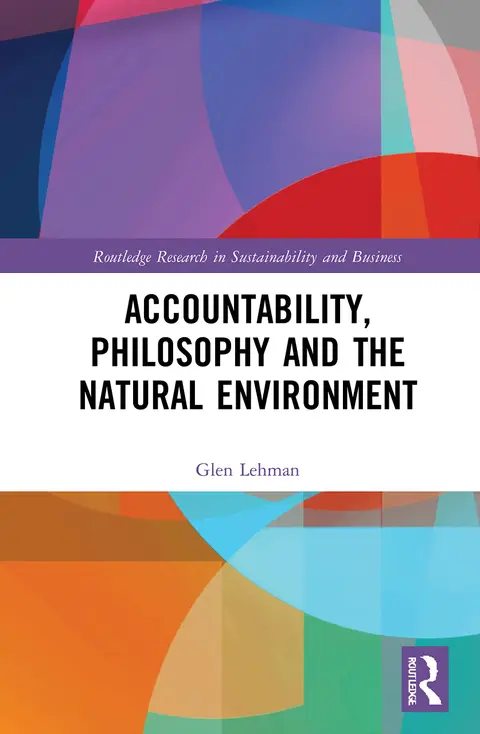 Cover of Accountability, Philosophy and the Natural Environment