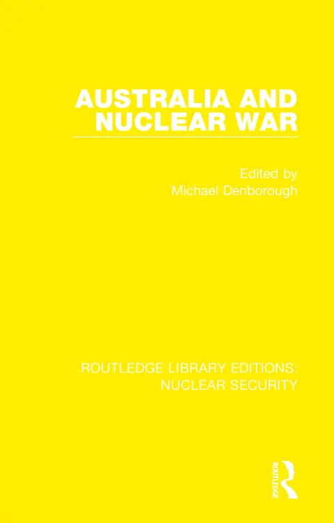 Cover of Australia and Nuclear War