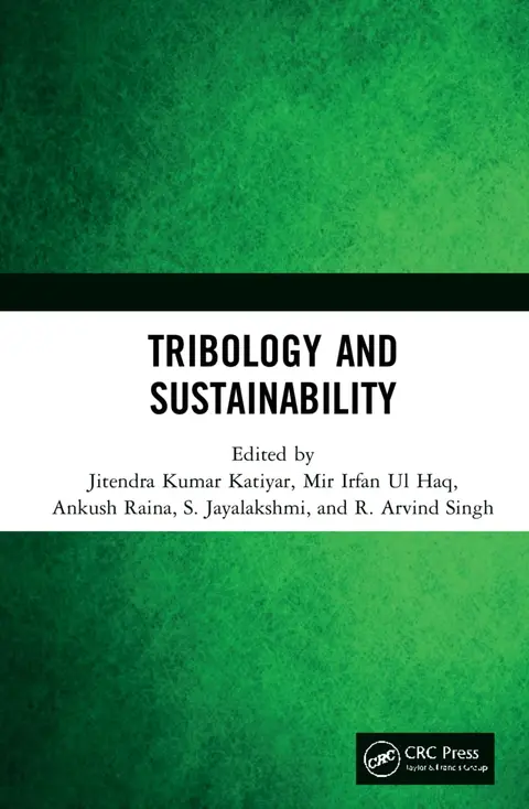 Cover of Tribology and Sustainability