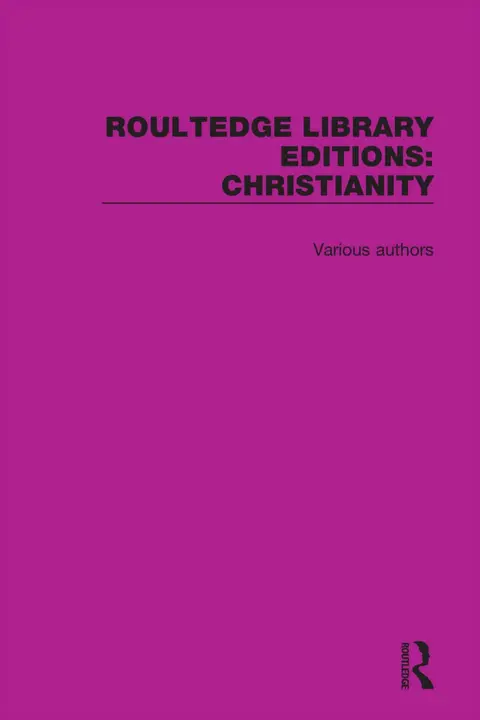 Cover of Routledge Library Editions