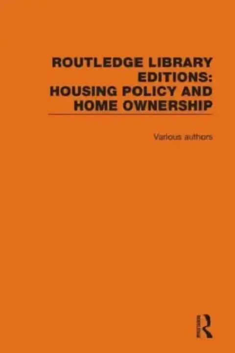 Cover of Housing Policy & Home Ownership