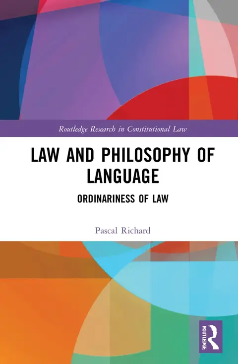 Cover of Law and Philosophy of Language