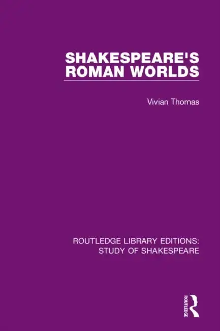 Cover of Shakespeare's Roman Worlds