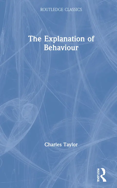 Cover of The Explanation of Behaviour