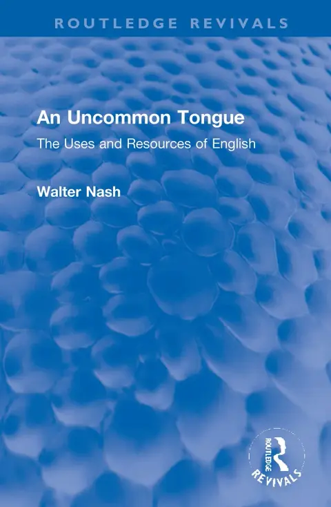 Cover of An Uncommon Tongue