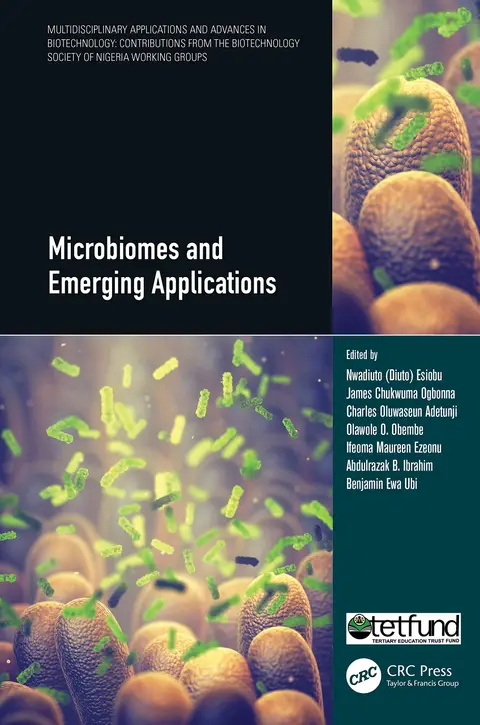 Cover of Microbiomes and Emerging Applications (Multidisciplinary Applications and Advances in Biotechnology