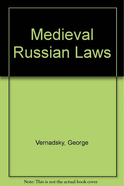 Cover of Medieval Russian Laws