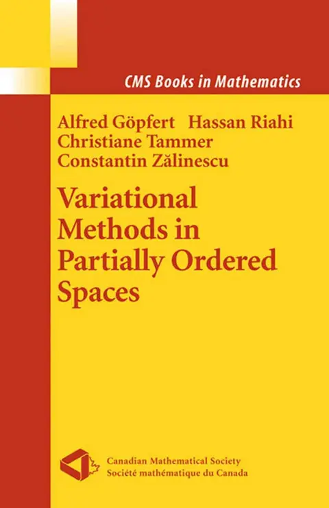 Cover of Variational Methods in Partially Ordered Spaces