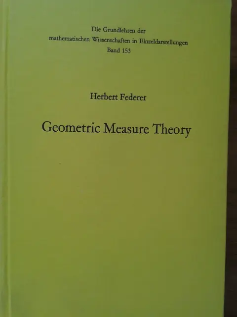 Cover of Geometric Measure Theory