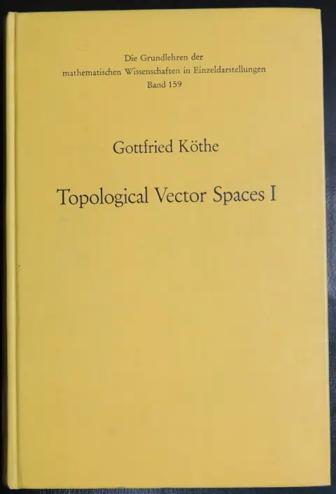 Cover of Topological Vector Spaces I