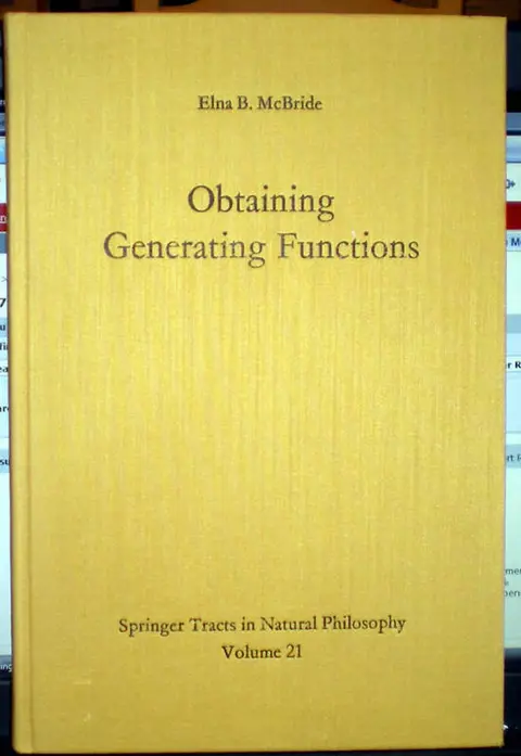 Cover of Obtaining Generating Functions