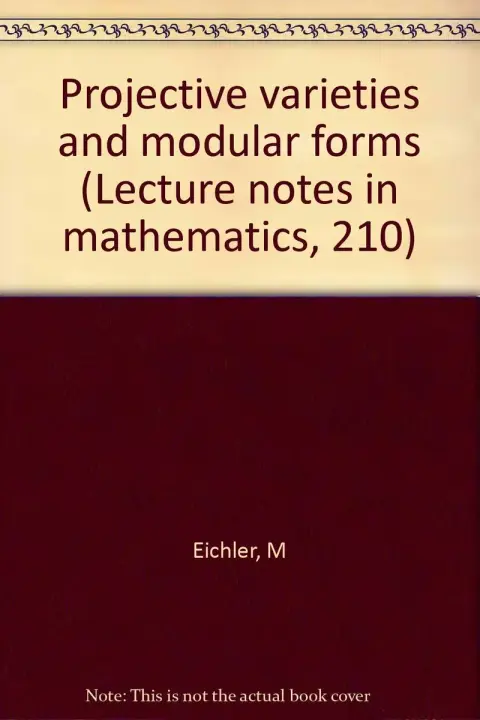 Cover of Projective varieties and modular forms