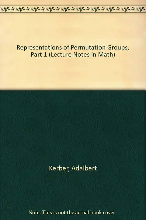 Cover of Representations of Permutation Groups, Part 1