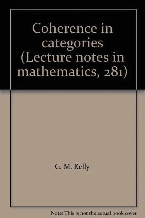 Cover of Coherence in categories