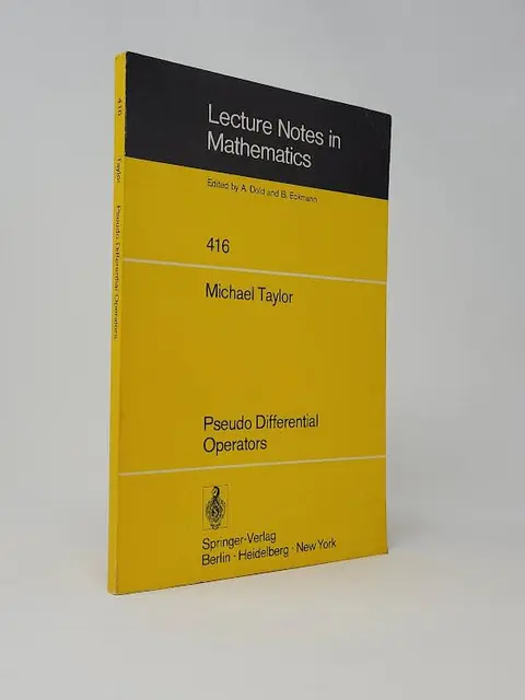 Cover of Pseudo differential operators