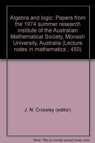 Cover of Algebra and logic