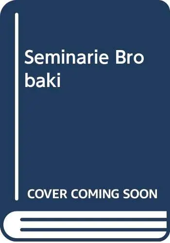 Cover of Seminarie Brobaki