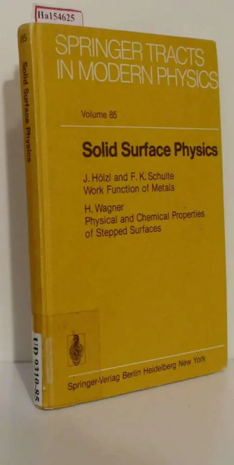 Cover of Solid surface physics