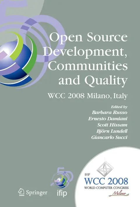 Cover of Open Source Development, Communities and Quality